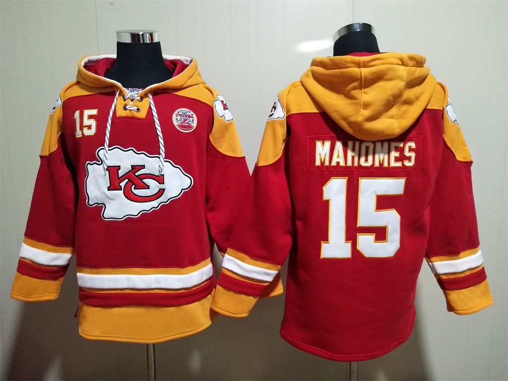Kansas City Chiefs #15 Patrick Mahomes Hoodies Sweatshirts with Customized Design Embroidered Jerseys->kansas city chiefs->NFL Jersey